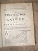 Another image of A Vindication of the Answer to the Popish Address Presented to the Ministers of the Church of England. by WILLIAMS, John.