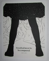 I Resolve Never to be Conquered. A Literary Art Print by OBVIOUS STATE