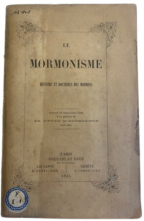 Le Mormonisme. by CONYBEARE, William John