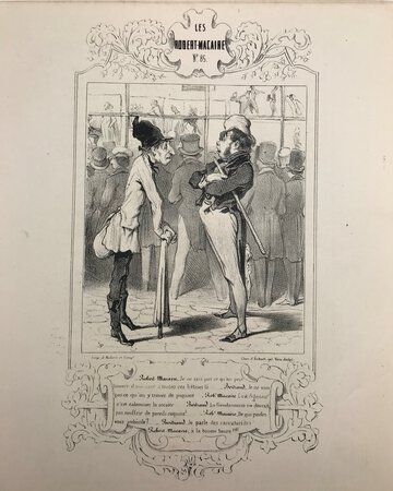Les Cent et Un Robert-Macaire. Numero 85 - Robert-Macaire aux carreaux by DAUMIER, Honoré