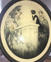 Elégantes au perroquet. by HARDY, Jean