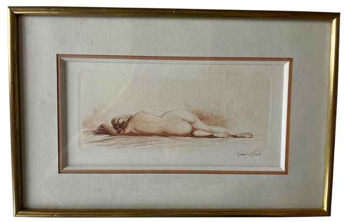 Nu allongé by VYBOUD, Jean Auguste