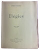 Another image of Élégies by DUHAMEL, Georges.