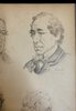 Another image of Original sketch book of this renowned portraitist with four colour original portraits by NOLHAC, Henri de; NOLHAC, Pierre