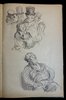 Another image of Original sketch book of this renowned portraitist with four colour original portraits by NOLHAC, Henri de; NOLHAC, Pierre