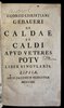Another image of De caldae et caldi apud veteres potu liber singularis by GEBAUER, Georg Christian