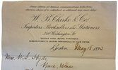 Another image of holograph letter from this Boston Bookseller by CLARKE, W.B. & Co.