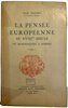 Another image of La Pensée Européenne Au XVIIIéme Siécle de Montesquieu a Lessing by HAZARD, Paul.