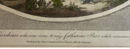 Another image of Henry VIII reproving Bishop Gardiner who was come to seize Catherine Parr while conversing with him in the garden. by BARRETT / ASHBURTON, Charles Alfred