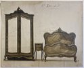Another image of Photograph of Rococo style furniture by [ANON]