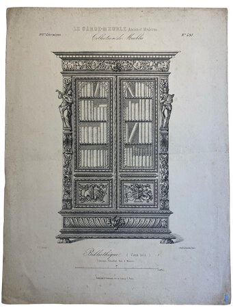 ‎Le Garde meuble, Journal d'ameublement. Bibliotheque. by GUILMARD, Désiré.