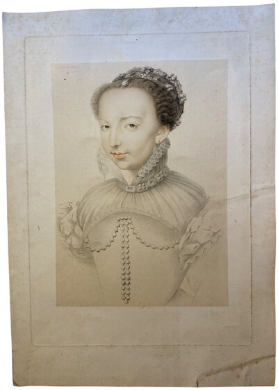 Portrait de Catherine de Médicis. by NIEL, P.G.