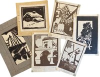 A collection of Six Lino Cuts by WILLIAMS, Kathleen.