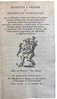 Marottes à vendre ou Triboulet tabletier by [TRIPHOOK, Robert (Ed.)].