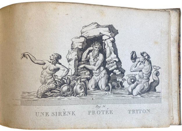 La mythologie en estampes ou figures des divinités fabuleuses by LECERF, Jacques Louis Constant & DEFRANCE, Léonard.