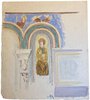 Another image of Two original preliminary water colours of the parish church in Église Sainte-Lucie des Moulineaux by LEMASSON, Albert.