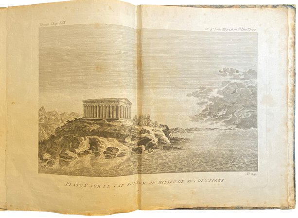Recueil de cartes géographiques, plans, vues et médailles de l'ancienne Grèce, relatifs au voyage du jeune Anacharsis ; précédé d'une analyse critique des cartes by BOCAGE, M. Barbie du.