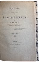 Étude sur deux points de L'analyse des vins by MALENFANT, R.