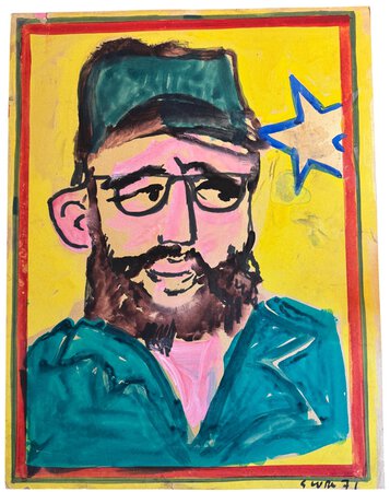 Four original water colour Pro-Cuba posters. by SWOMI