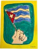 Another image of Four original water colour Pro-Cuba posters. by SWOMI