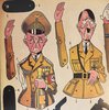 Another image of Jumping Jack paper dolls (sprællemænd) of leading Nazis. by BRAMMING, Frederik.
