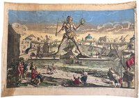 View of the Collossus of Rhodes. by van Heemskerck, Maarten.