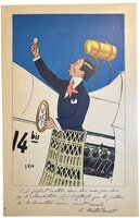 Célébrités contemporaines et la Bénédictine. by SEM [Georges Goursat].