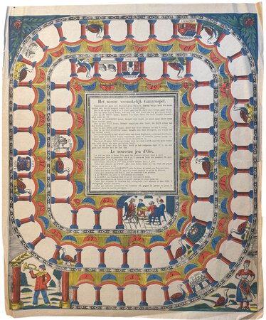 Het nieuw vermakelijk / ganzenspel / Le nouveau jeu d'Oie. by [ANON]