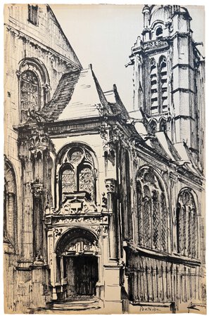 Cathédrale Saint-Maclou - Pointoise. by LEMASSON, Albert.