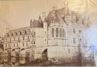 Photographie sur papier albuminé de château de Chenonceau by [ANON]