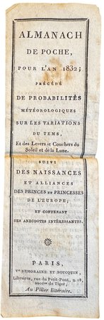 Almanach de poche, pour l'an 1832; by [ANON]