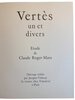 Another image of Vertés un et divers by ROGER-MARX, Claude.