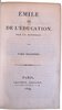 Another image of Emile ou de l'Education. by ROUSSEAU (Jean-Jacques)