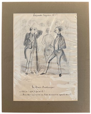 Croquades Liégeoises No 49 - Le Musée Anatomique by DRANER (Jules Jean Georges Renard)