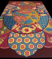 Patterned porcelain plate by Seishū, Sunagawa. 砂川誠秀