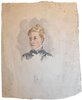 Another image of Water colour of a young lady. by BIZET, E.