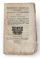 Materies medica in regno animali et lapideo, by CANRON, Petrus Alexander. [CANRON, Pierre Alexandre.]
