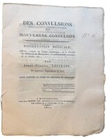 Des convulsions ou mouvemens convulsifs. by LESTRADE, André-Gabriel.