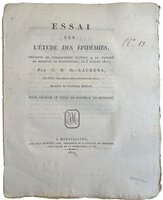 Essai sur L'Étude des Épidémies, by St LAURENS, C. B.