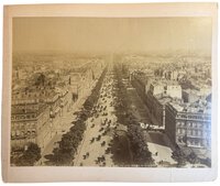 Two albumen photographs of Paris by [ANON]