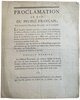 Another image of Proclamation au nom de peuple Français. by DESTOURNELLES, Louis Grégoire Deschamps.