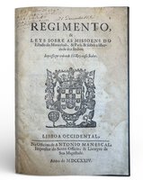 Regimento das Missões. by Manescal, António