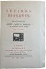 Another image of LETTRES PERSANES. by MONTESQUIEU. Charles-Louis de Secondat.