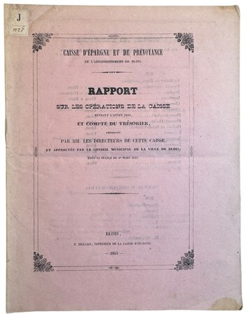 Rapport sur les opérations de la caisse pendant l'année 1844 et compte du trésorier by Les Directeurs de cette caisse