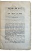 Another image of La Monarchie en péril par la démocratie. by PLASMAN, Louis-C. de
