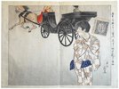 Another image of Mirror of a Young Man's Ambition/Self-Improvement. by MIYAGAWA, Shuntei. 宮川春汀画