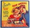 Another image of The Fairylite farm animals cut-out book by [ANON]