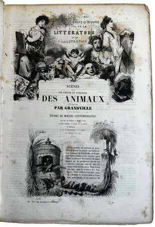 Scènes de la vie privée et publique des animaux by GRANDVILLE; BALZAC, STAHL, P.-J.