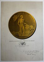 Estampe allégorique médaille - Dédié à S.A.R. Madame, duchesse de Berry by LEWIS BROWN, John