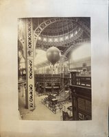 Une grande photographie sur albumine du Pavillon des Beaux-Arts, montrant l'intérieur et le dôme. Exposition universelle de 1889. by MIEUSEMENT. Médéric.